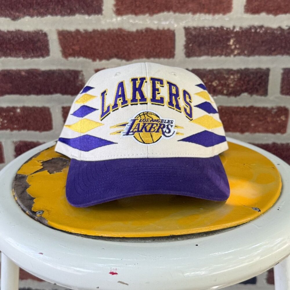 Mitchell & Ness Los Angeles Lakers Snapback Hat NBA Pro Crown Fit Cap